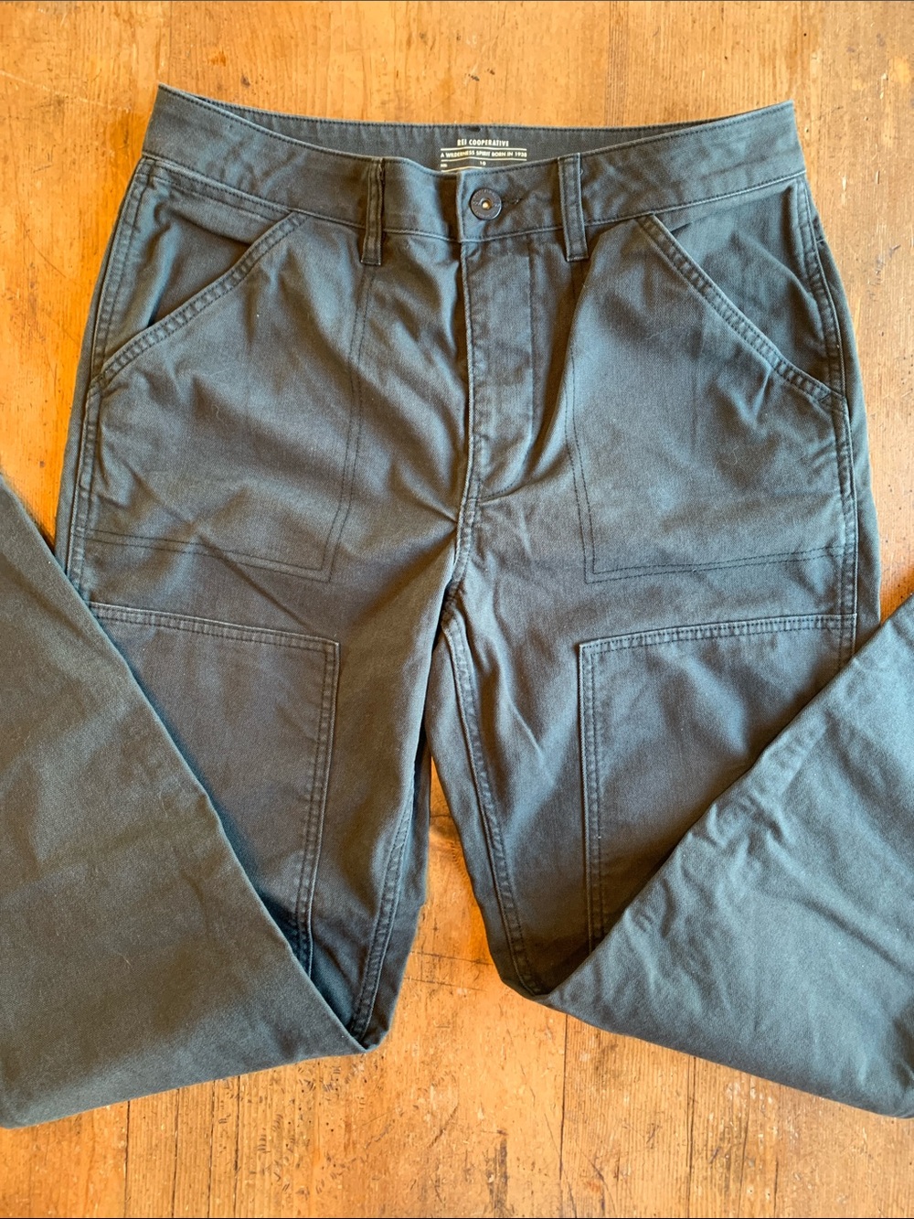 Rei Black Cargo Charcoal Gray Utility Pants - Picture 5 of 16